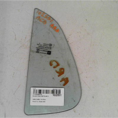 Glace fixe porte ar d Opel KARL (C16) 1.0 (2015-2018)