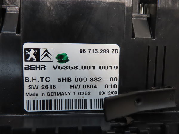 Commande de chauffage Citroën C5 III Break (RW_) 2.0 hdi 140 (2009) 5 portes