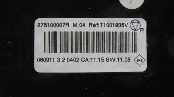 Commande de chauffage Renault MEGANE III 3-5 portes (BZ0-1_, B3_) 1.9 dci (bz0n, bz0j) (2008)