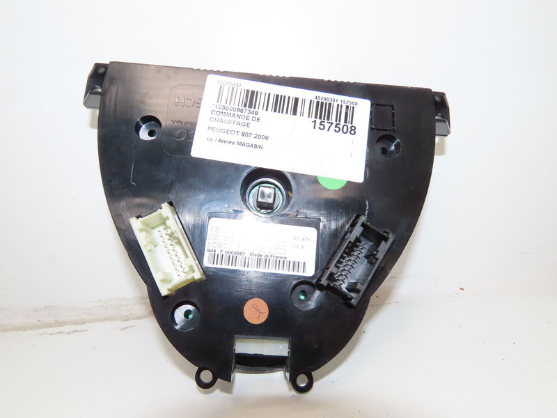 Commande de chauffage Peugeot 807 (EB_) 2.0 16v (2005)