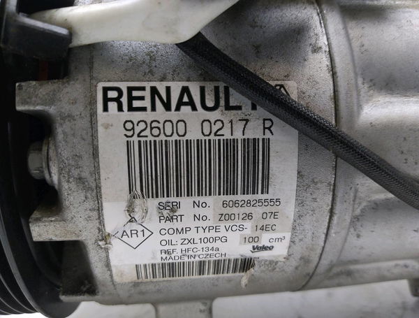 Compresseur air conditionne Renault CLIO IV (BH_) 0.9 tce 90 (2012) 5 portes