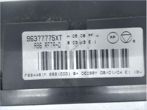 Commande de chauffage Citroën C3 I (FC_, FN_) 1.4 hdi (2003-2011) 5 portes