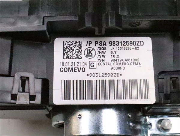 Bloc commodos Citroën C3 III (SX) 1.2 puretech 82 (2018) 5 portes