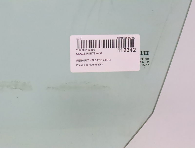 Glace porte av g Renault VEL SATIS (BJ0_) 2.0 dci (bj03) (2005)