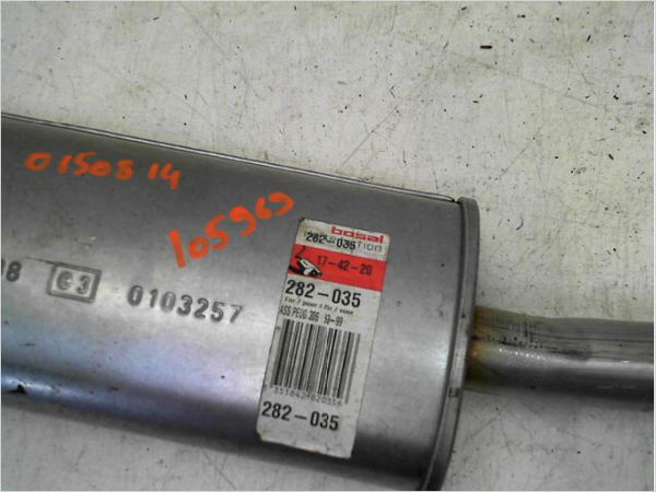 Silencieux intermediaire Peugeot 306 3-5 portes (7A, 7C, N3, N5) 1.8 16v (1997-2001)