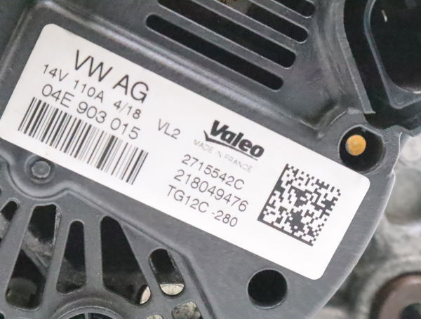 Alternateur Volkswagen GOLF VII (5G1, BQ1, BE1, BE2) 1.0 tsi (2015-2020)