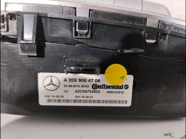 Commande de chauffage Mercedes-benz CLASSE C (W205) C 180 bluetec - d (205.036) (2014-2018)