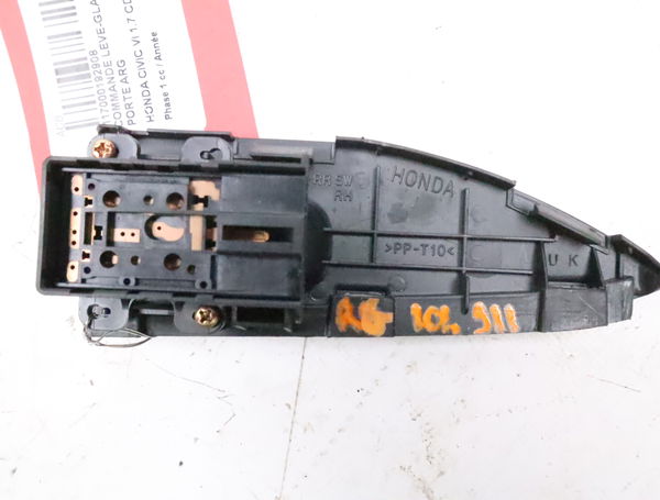 Commande leve-glace porte arrière gauche Honda CIVIC VII Hatchback (EU, EP, EV) 1.7 ctdi (ep4, eu9) (2002-2005)