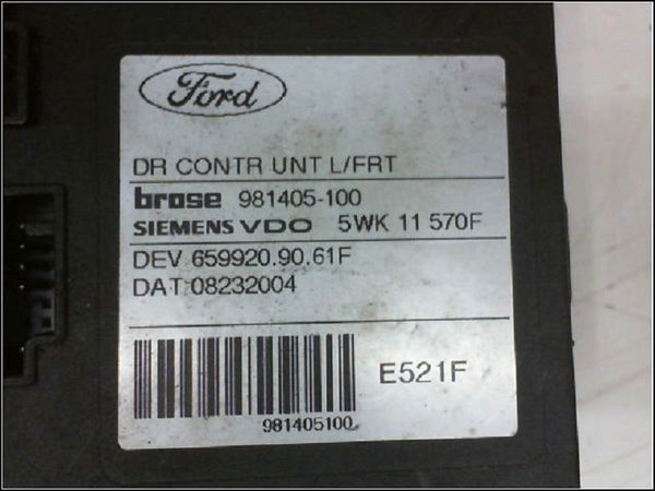 Moteur leve-vitre avg Ford FOCUS C-MAX (DM2) 1.6 tdci (2003-2007)