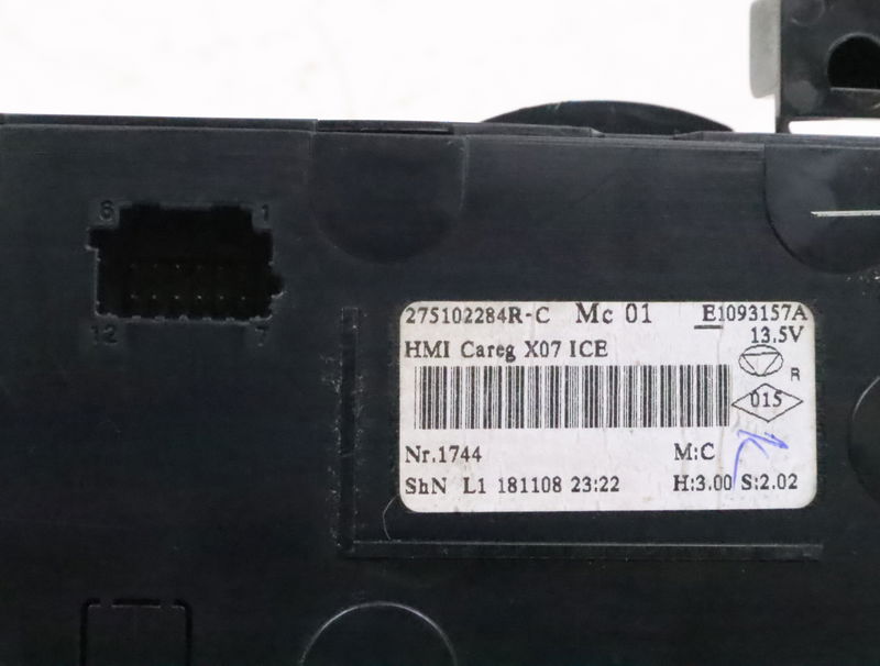 Commande de chauffage Renault TWINGO III (BCM_, BCA_) 0.9 tce 90 (2014) 5 portes