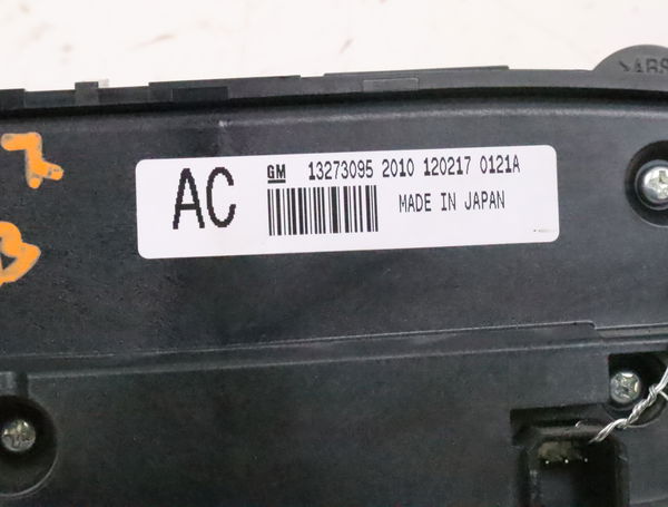 Commande de chauffage Opel INSIGNIA A (G09) 2.0 cdti (68) (2008-2017)