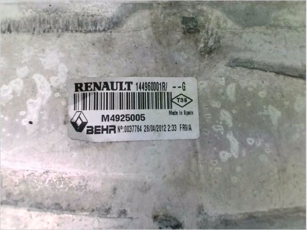 Echangeur air Renault LAGUNA III (BT0-1) 2.0 dci (bt07, bt0j, bt14, bt1a, bt1s) (2007-2015) 5 portes