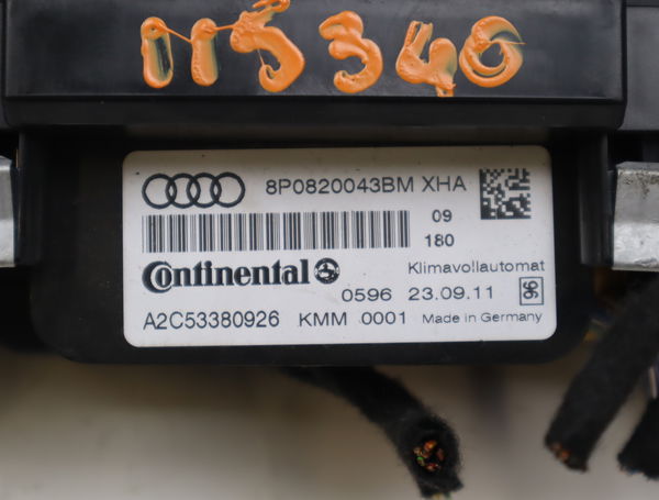 Commande de chauffage Audi A3 (8P1) 2.0 tdi (2003-2012)