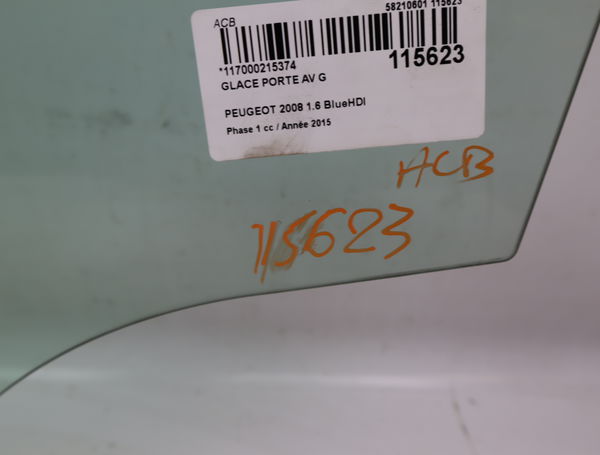Glace porte av g Peugeot 2008 I (CU_) 1.6 bluehdi 120 (2014) 5 portes