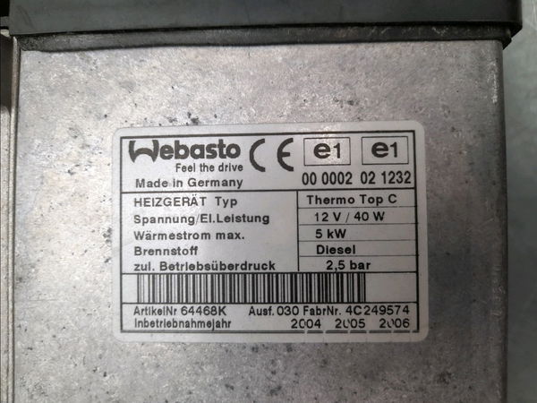 Webasto Bmw X5 (E53) 3.0 d (2001-2003)