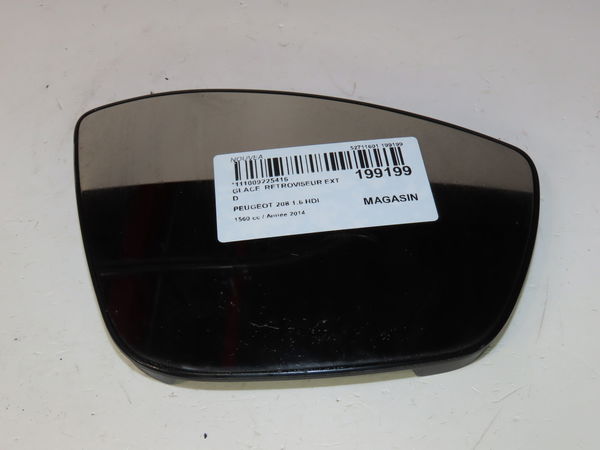 Glace  retroviseur exterieur droit Peugeot 208 I (CA_, CC_) 1.6 hdi (2012) 5 portes