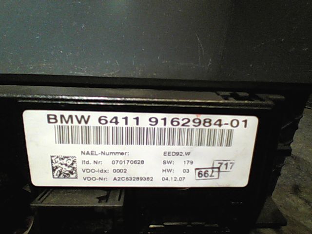 Commande de chauffage Bmw 3 Coupé (E92) 320 d (2006-2010)