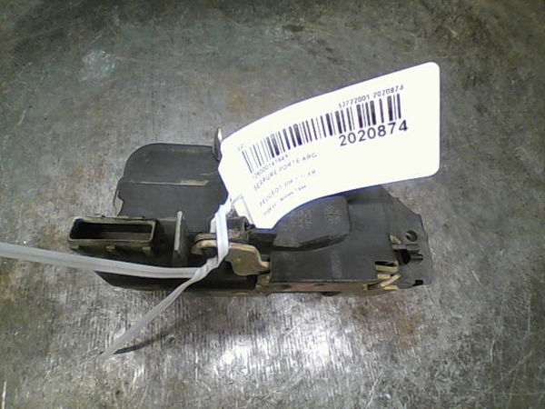 Serrure porte arg Peugeot 206 3-5 portes (2A-C) 1.1 i (1998-2007)