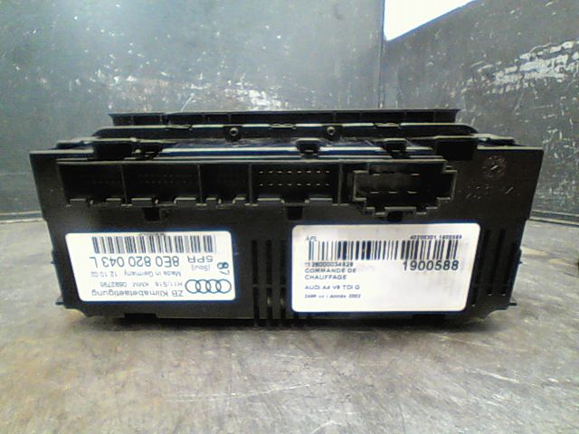 Commande de chauffage Audi A4 B6 Avant (8E5) 2.5 tdi quattro (2001-2004)