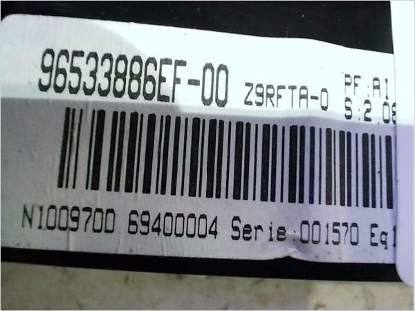 Commande de chauffage Peugeot 607 (9D, 9U) 3.0 v6 24v (2000-2004)