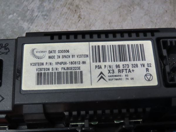 Commande de chauffage Citroën C5 II (RC_) 2.0 hdi (rcrhrh) (2004-2008) 5 portes