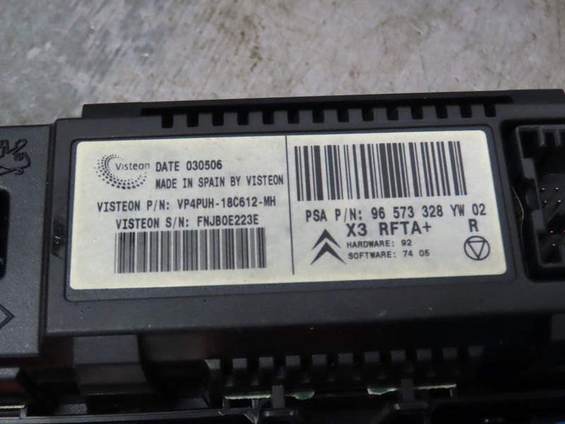 Commande de chauffage Citroën C5 II (RC_) 2.0 hdi (rcrhrh) (2004-2008) 5 portes