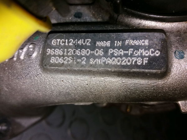 Turbo Ford FOCUS III 1.6 tdci (2010-2017)