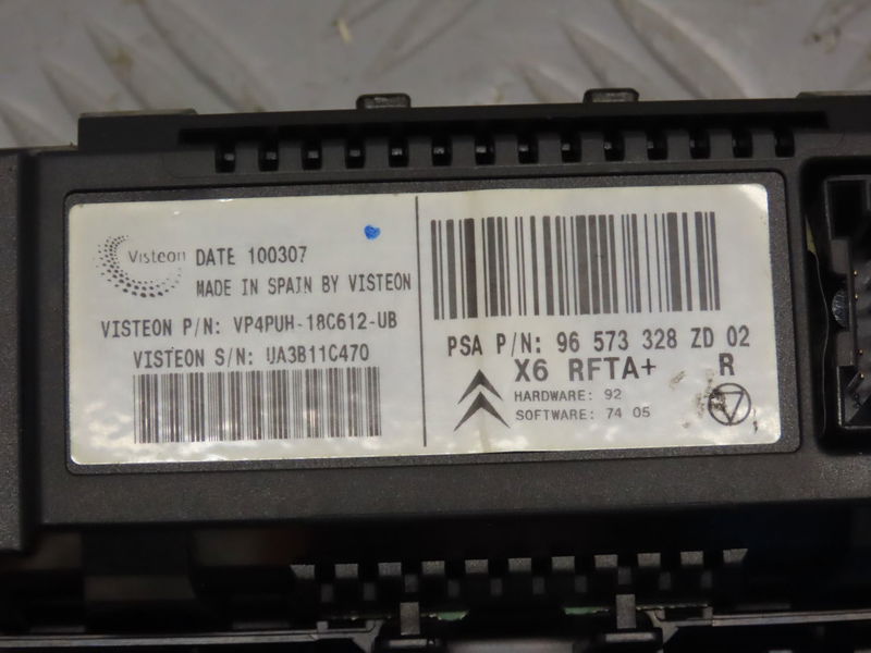 Commande de chauffage Citroën C6 (TD_) 2.7 hdi (2005-2011)