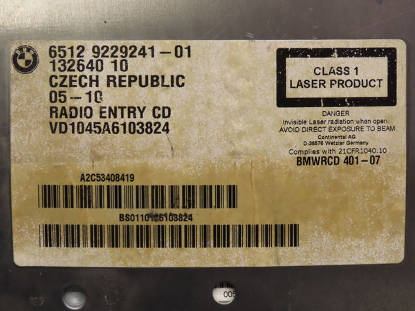 Autoradio Bmw 1 (E87) 116 d (2009-2011)
