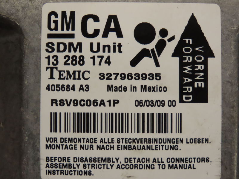Boitier pyrotechnique Opel ASTRA H GTC (A04) 1.7 cdti (l08) (2005-2010)