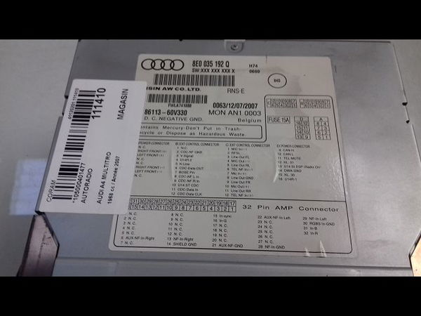 Autoradio Audi A4 B7 Avant (8ED) 2.0 tdi 16v (2004-2008)