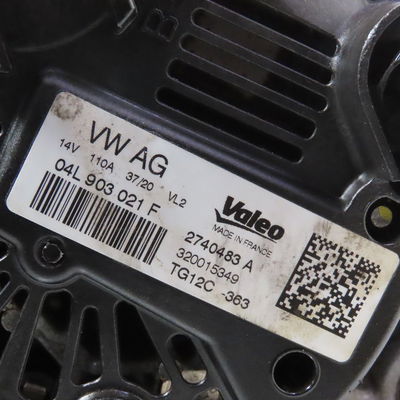 Alternateur Volkswagen POLO VI (AW1, BZ1, AE1) 1.6 tdi (2017-2019)