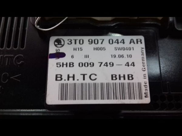 Commande de chauffage Skoda YETI (5L) 1.2 tsi (2009-2015)