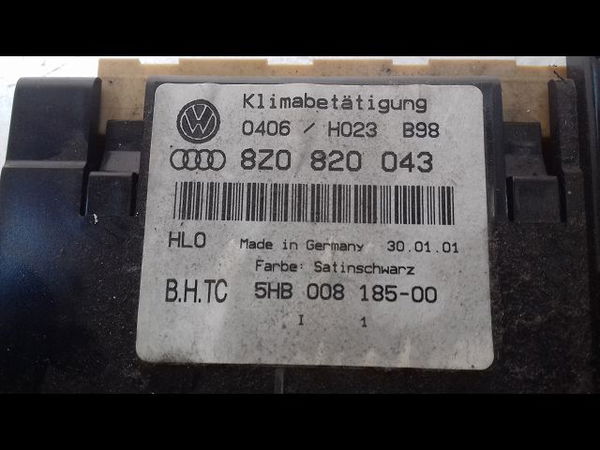 Commande de chauffage Audi A2 (8Z0) 1.4 tdi (2000-2005) 5 portes