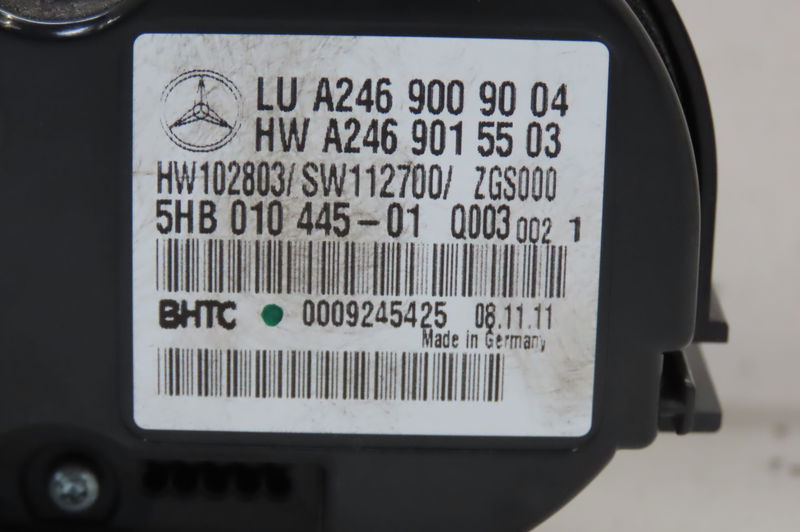 Commande de chauffage MERCEDES CLASSE B