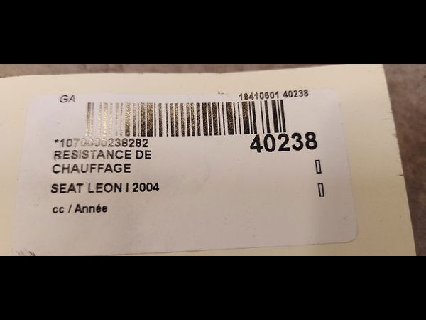 Resistance de chauffage SEAT LEON I