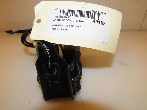 Ancrage ceinture arrière droit Peugeot 2008 II (UD_, US_, UY_, UK_) 1.2 puretech 130 (2019)