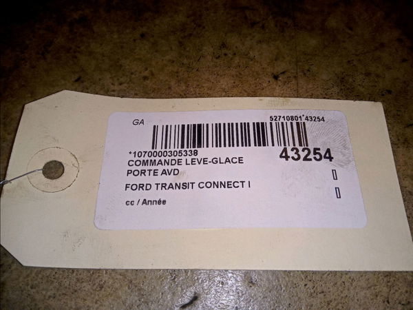 Commande lève-glace porte avant droite Ford TRANSIT CONNECT (P65_, P70_, P80_) 1.8 tdci (2002-2013) 3 portes