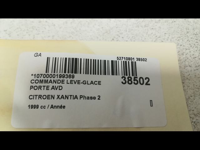 Commande lève-glace porte avant droite Citroën XANTIA (X1_, X2_) 1.9 turbo d (1993-2003)