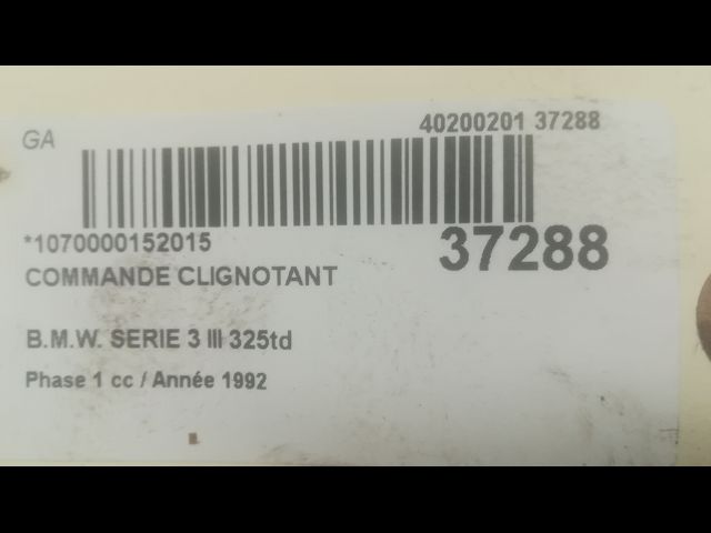Commande clignotant B.M.W. SERIE 3 III  325td