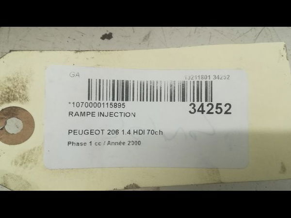 Rampe injection Peugeot 206 3-5 portes (2A-C) 2.0 hdi 90 (1999-2009) 5 portes