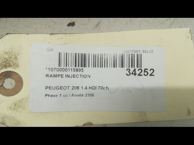 Rampe injection Peugeot 206 3-5 portes (2A-C) 2.0 hdi 90 (1999-2009) 5 portes