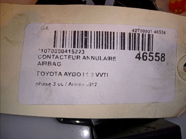 Contacteur annulaire airbag Toyota AYGO (_B1_) 1.0 (kgb10_) (2005-2014) 5 portes